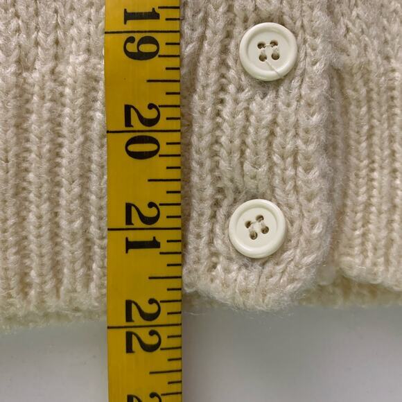 CATALINA Cream Argyle Acrylic Wool Cardigan Sweater Vest Size‎ Medium - Picture 11 of 11